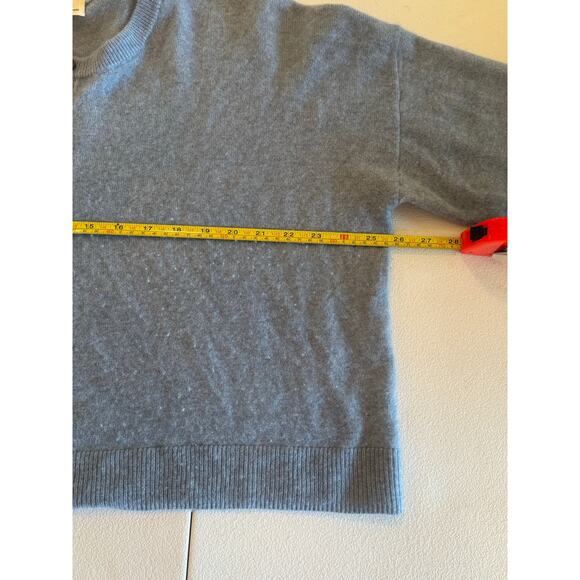 Madewell 100% (Re)sponsible Cashmere Henley Blue Sweater Sz L Women's - Picture 6 of 7